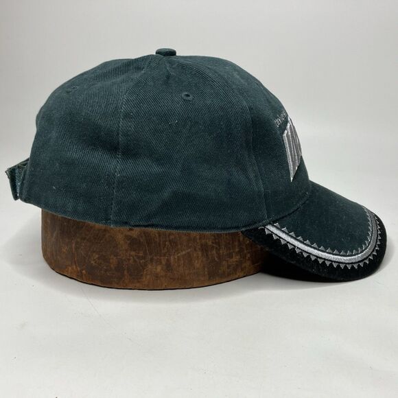 University of Hawaii Warrior Baseball Hat Cap Green Silver Strapback Embroidered - Picture 6 of 14